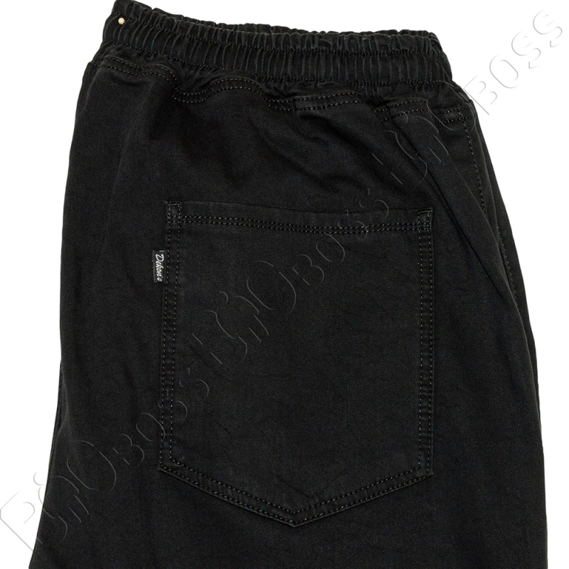 Осенние джинсы на резинке чёрного цвета Dekons 4