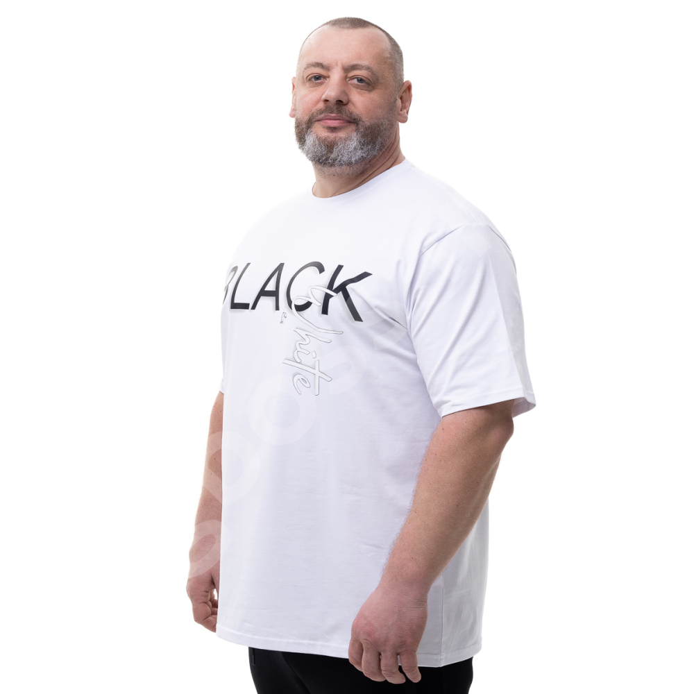 Футболка белого цвета с принтом BIG TEAM 1