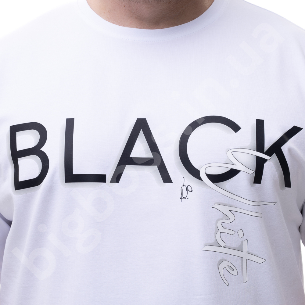 Футболка белого цвета с принтом BIG TEAM 3