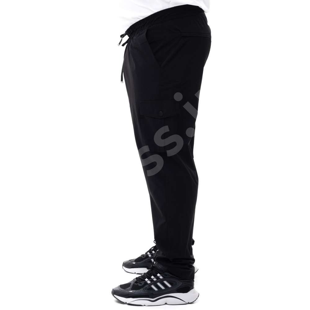 Тонкие спортивные штаны карго (холодок) чёрного цвета SCOUR 3