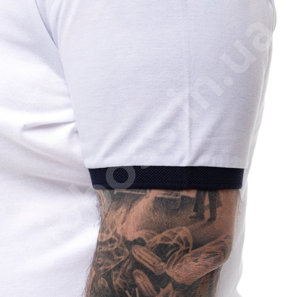 Поло на манжете белого цвета La Vita 4