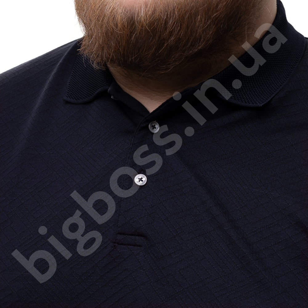 Поло (ткань Мерсериза) тёмно синего цвета La Vita 0