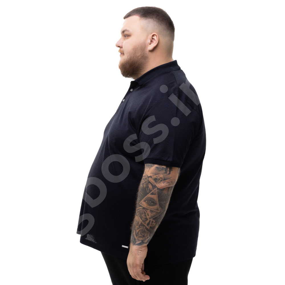 Поло (ткань Мерсериза) тёмно синего цвета La Vita 2