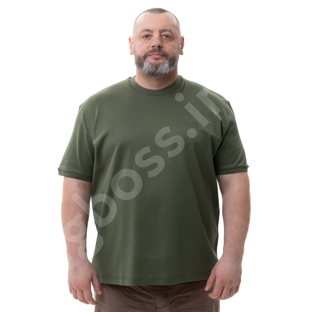 Футболка (ткань Мерсериза) цвета хаки La Vita 0