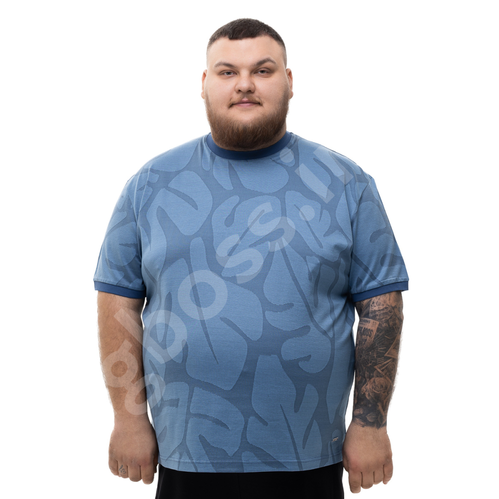 Футболка синего цвета в узор La Vita 0