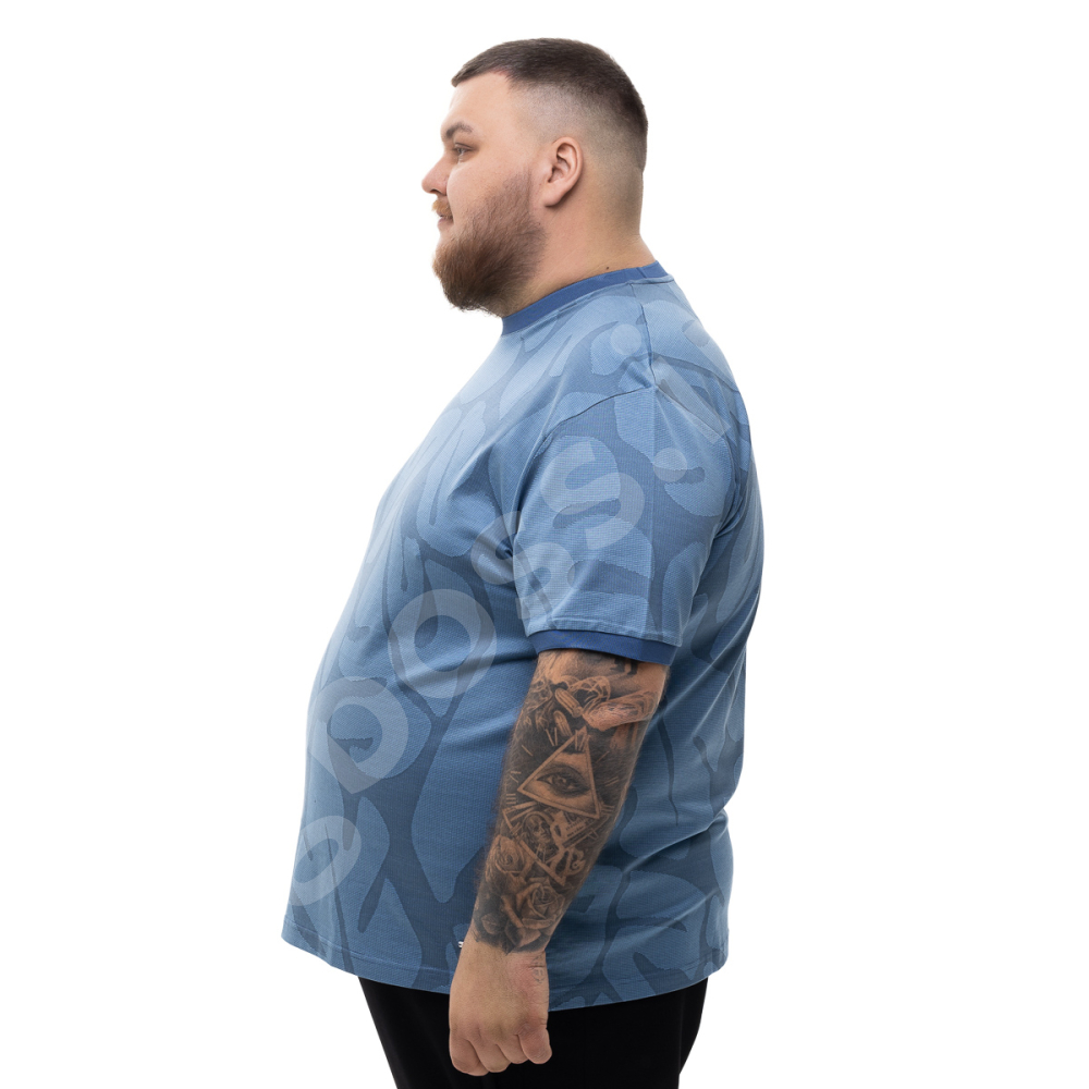 Футболка синего цвета в узор La Vita 2