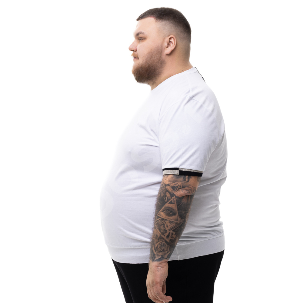 Футболка на манжете белого цвета La Vita 2