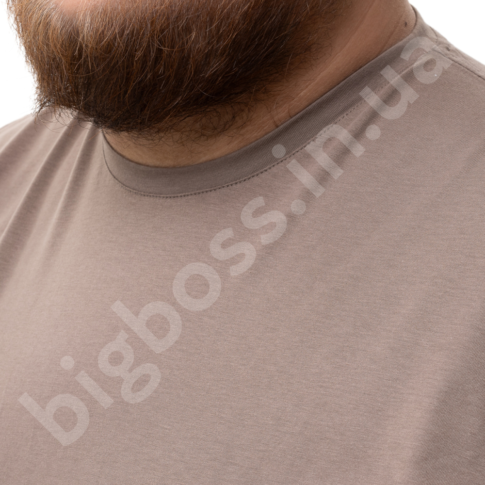 Футболка на манжете кофейного цвета La Vita 4