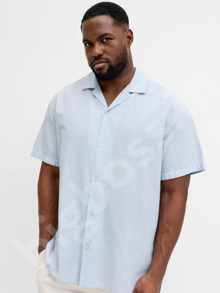 Рубашка льняная короткий рукав Jack & Jones 1