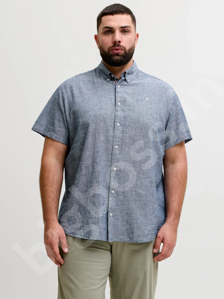 Сорочка лляна синього кольору Jack & Jones 1
