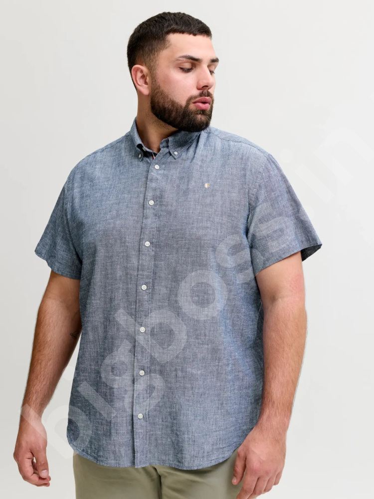 Сорочка лляна синього кольору Jack & Jones 2