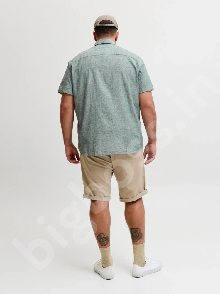 Сорочка лляна зеленого кольору Jack & Jones 1
