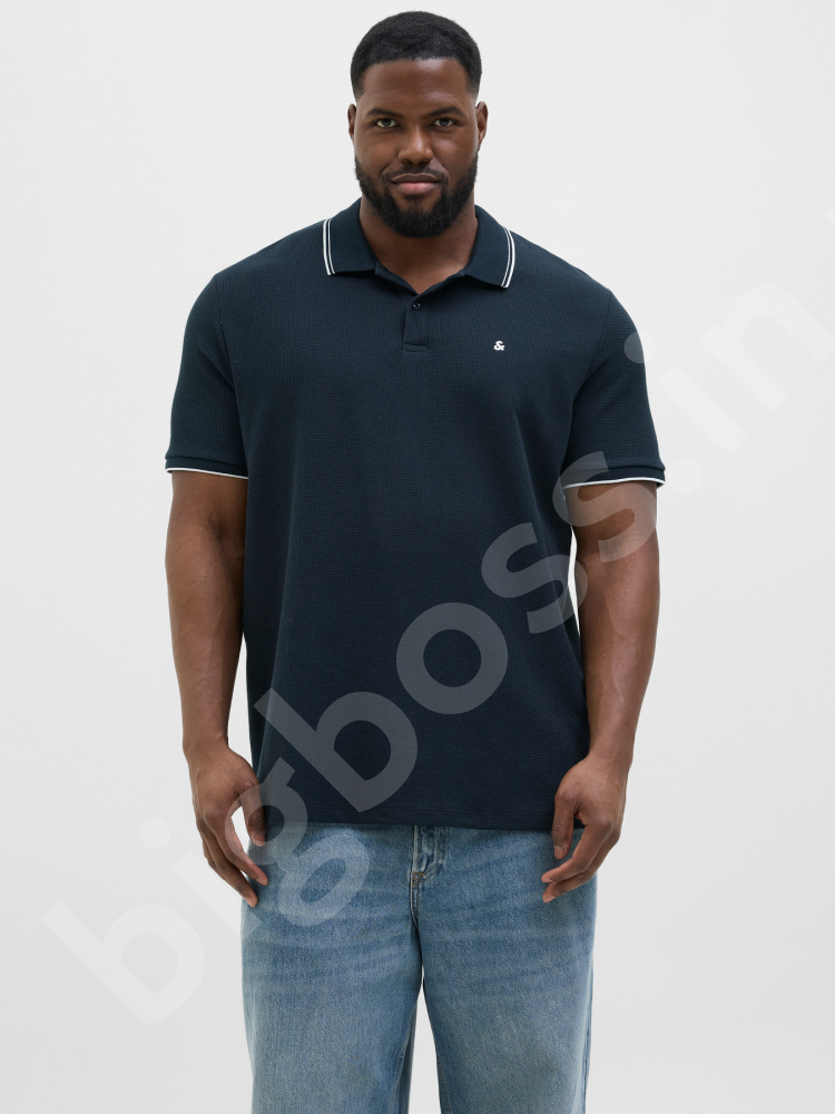 Футболка поло тёмно синего цвета Jack & Jones 0