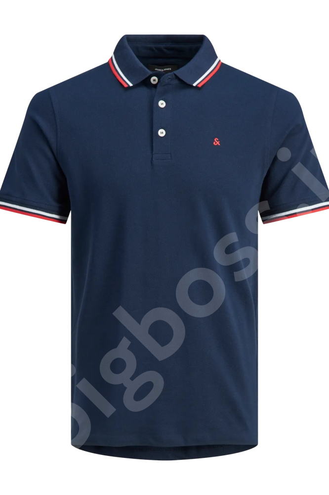 Футболка поло тёмно синего цвета Jack & Jones 0