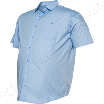 Рубашка короткий рукав голубого цвета Big Team 2