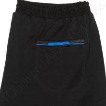 Трикотажные спортивные штаны на манжете чёрного цвета Dekons 4