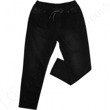 Осенние джинсы на резинке чёрного цвета Ramon Miele 0