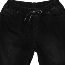 Осенние джинсы на резинке чёрного цвета Ramon Miele 1