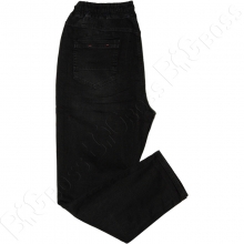 Осенние джинсы на резинке чёрного цвета Ramon Miele 3