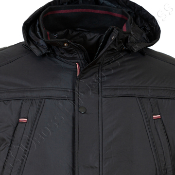 Куртка прямого кроя (еврозима) чёрного цвета Olser 1