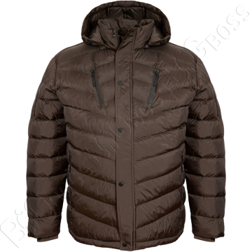 Куртка зимняя прямого кроя цвета хаки Olser