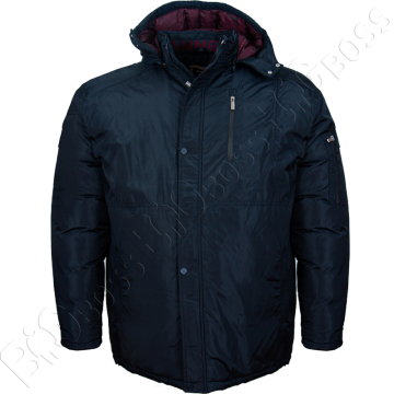 Зимняя куртка прямого кроя тёмно синего цвета Annex