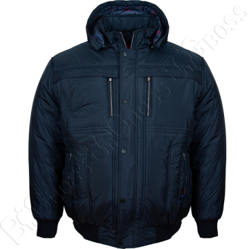 Зимняя куртка на манжете тёмно синего цвета Dekons