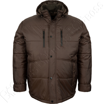 Зимняя куртка прямого кроя цвета хаки Olser