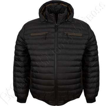 Демисезонная куртка на манжете чёрного цвета Dekons