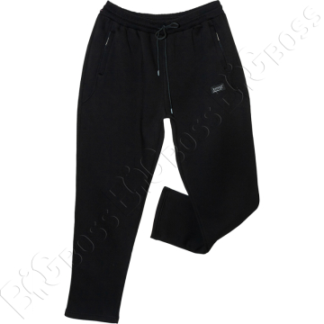 Тёплые спортивные штаны чёрного цвета (с начёсом) Annex